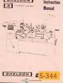 Sheldon-Sheldon 3 turret Lathe, Instructions Manual Year (1967)-3-01